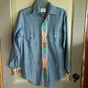 Vintage Big Mac JcPenny Shambray Shirt Embroidery